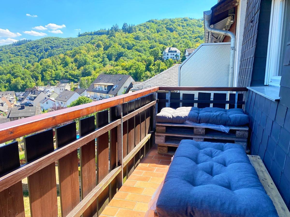 Burg Panorama Blick Moderne Zentrale Fewo Cochem Luaran gambar